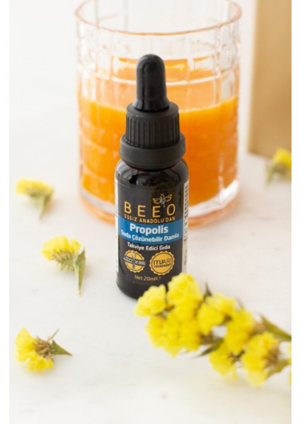 Bee' o  3 adet 20 ml Suda Çözünür Propolis Damla 3x20 ml