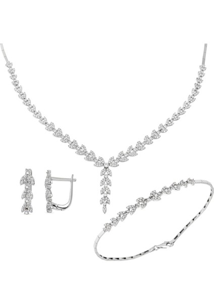 Venedik Beyaz Altın Takı Seti