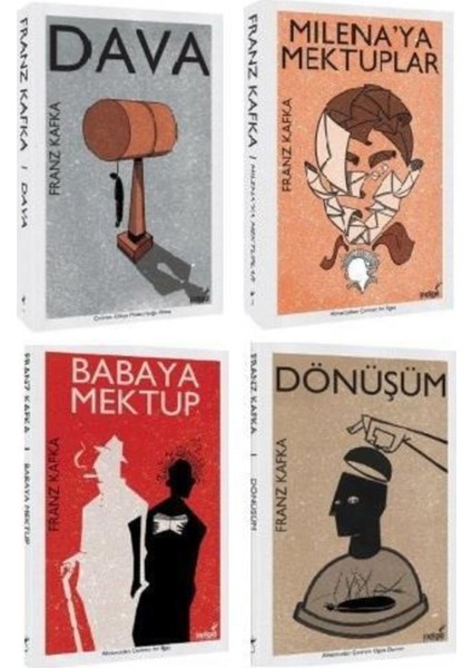 Dönüşüm - Milenaya Mekuplar - Babaya Mektup - Dava - Franz Kafka Seti - 4 Kitap Takım