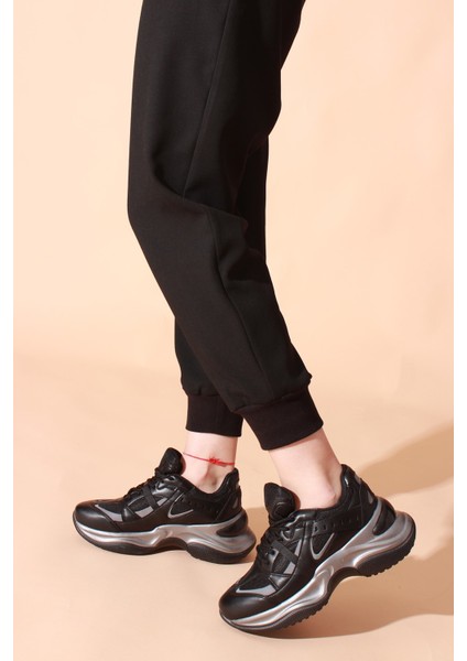 Plus Siyah Platin Kadın Spor