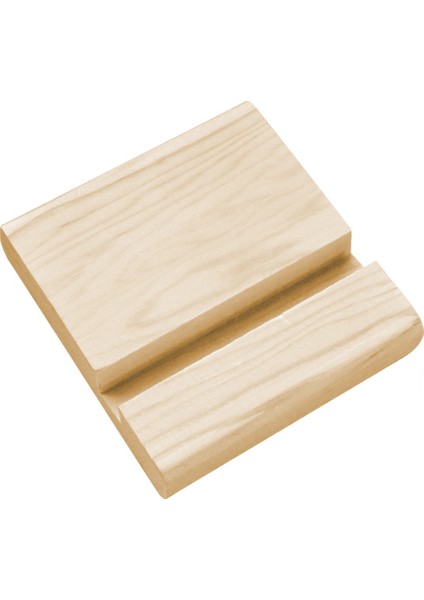 Ahşap Dekoratif Telefon Tutucu Telefon Standı