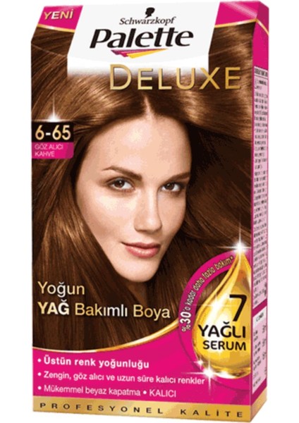 Saç Boyası Deluxe Göz Alıcı Kahve 6-65
