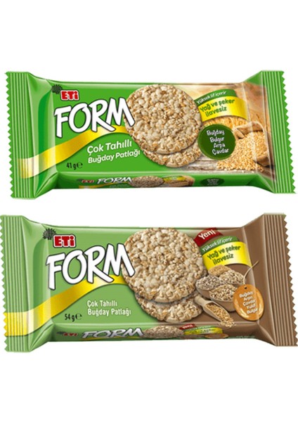 41 gr Form Gevrek Çok Tahıllı Buğday Patlağı