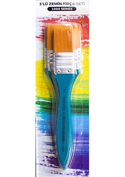 Texco 3'lü Zemin Fırça Seti