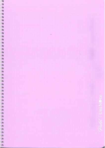 Çınar A4 Defter 120 Yaprak Çizgili Spiralli PP Kapak Pastel Lila