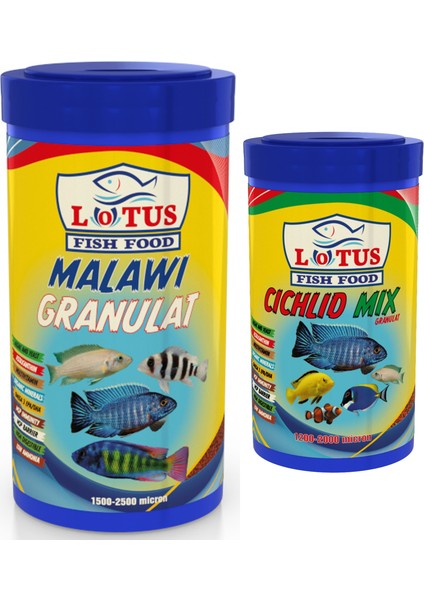 Malawi Granulat 1000 ml + Cichlid Mix 250 ml