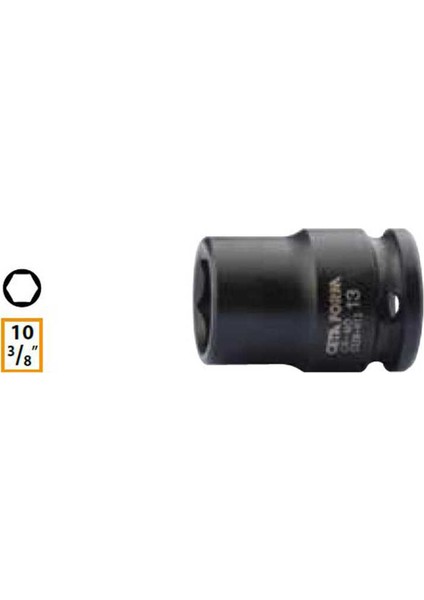 C52R-H13 Arkası 3/8" Havalı Lokma Anahtar