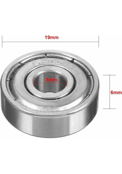 Rulman 626ZZ Metal Mühürlü Bilya Rulman 7 x 19 x 6 mm 20'li