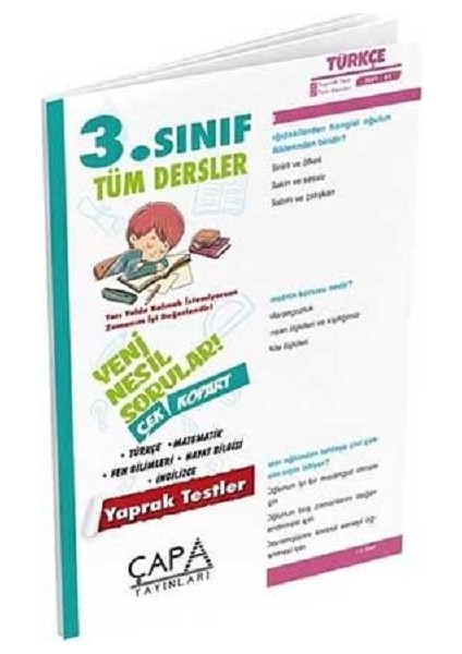 Tüm Dersler Yaprak Test Çap Yayınları 3. Sınıf