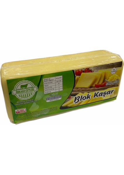 Tostluk Kahvaltılık Taze Kars Kaşarı Blok 1kg