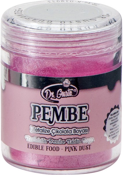 Yenilebilir Yaldızlı Sim Boya Pembe 10 Gr.