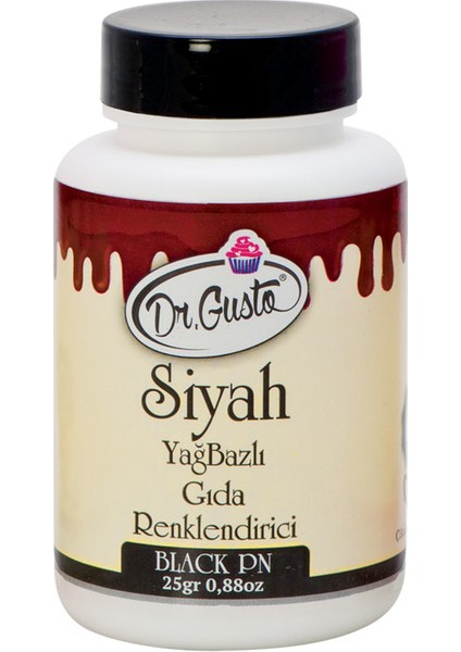 Yağ Bazlı Siyah Gıda Boyası 25 gr