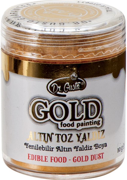 Yenilebilir Yaldızlı Sim Boya Altın 10 Gr.