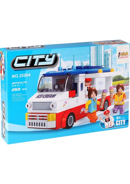 259 Parça Bricks City Dondurma Arabası Parçalı Setler