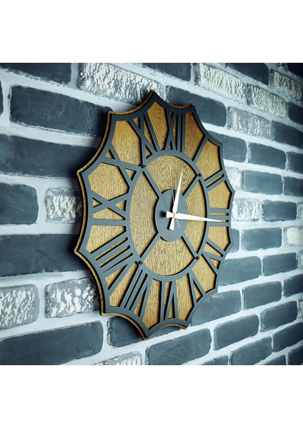 Kayra Duvar Saati Masif Daızy 50CM