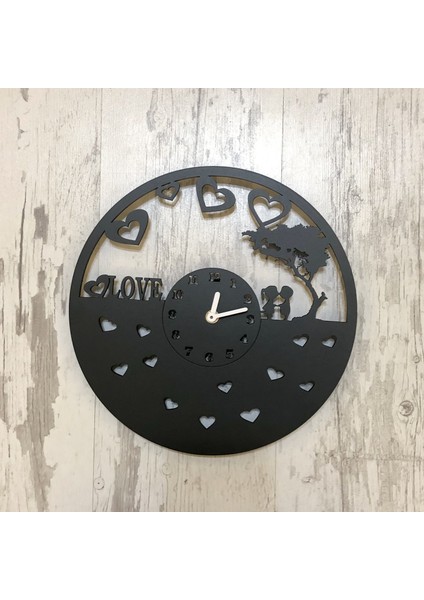 Kayra Dekoratif Duvar Saati Love 70CM