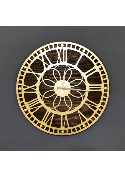 Kayra Duvar Saati Masif Papatya Gold 50CM fiyatları