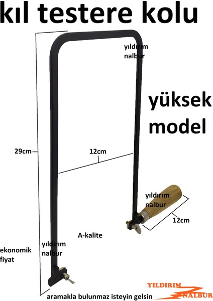 Kıl Testere Kolu Profesyonel Uzun Boylu Büyük Ekonomik