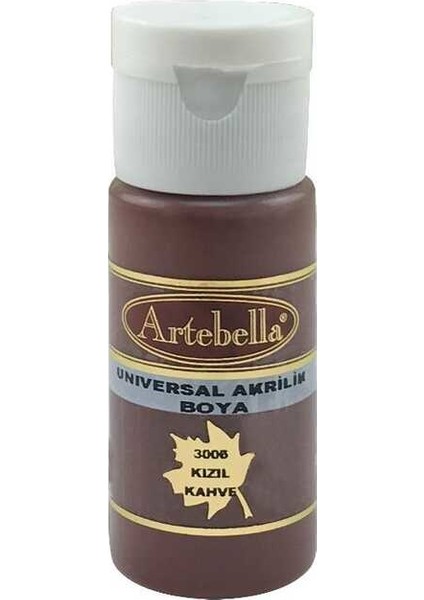 30060030 Universal Akrilik Boya 30 cc Kızıl Kahve