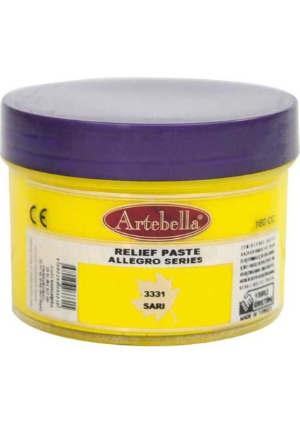 3331 Allegro Rölyef Pasta 160 cc Sarı