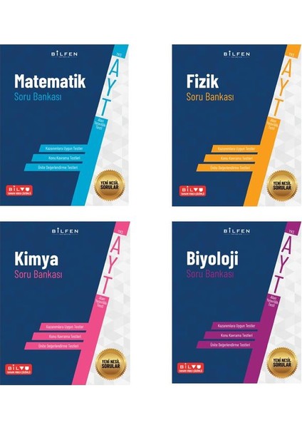 AYT Sayısal Soru Bankası Seti Matematik Fizik Kimya Biyoloji