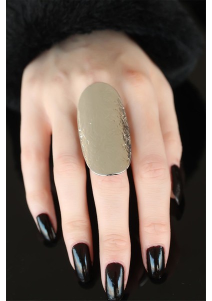 Silver Renk Elips Kadın Ayarlamalı Yüzük fiyatları