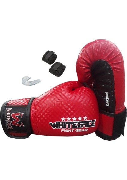 Boks Eldiveni & Kickboks Eldiveni & Muay Thaı Eldiveni Seti 10 Oz ( Whıteface )