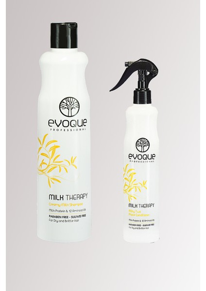 Milk Therapy Sülfatsız Şampuan 400 ml + Milk Therapy Bakım Spreyi 400 ml