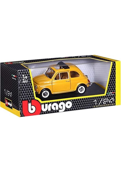 1:24 Burago Fiat 500L Sarı modelleri