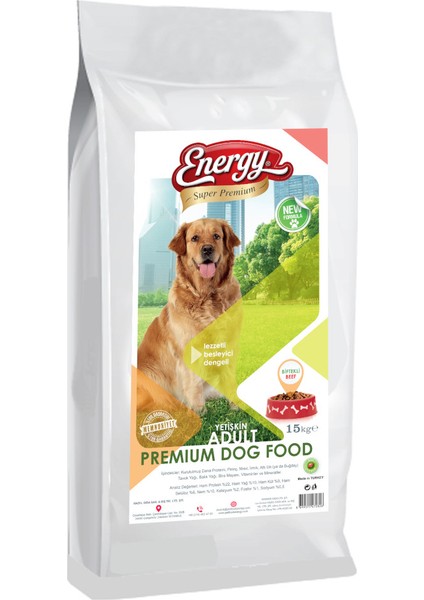 Kuzu Etli Yetişkin Köpek Maması-15 Kilogram