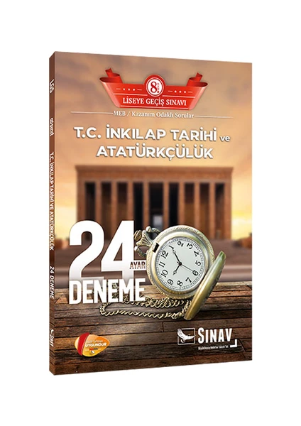 Sınav Yayınları 8. Sınıf LGS T.C. İnkılap Tarihi ve Atatürkçülük 24 Deneme