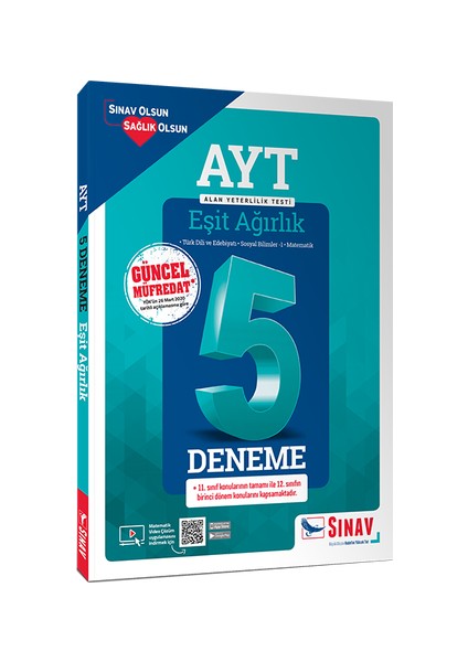 AYT Eşit Ağırlık Çözümlü 5 Deneme