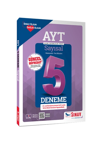 Sınav Yayınları AYT Sayısal Çözümlü 5 Deneme