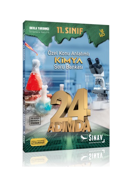 11. Sınıf Kimya 24 Adımda Özel Konu Anlatımlı Soru Bankası