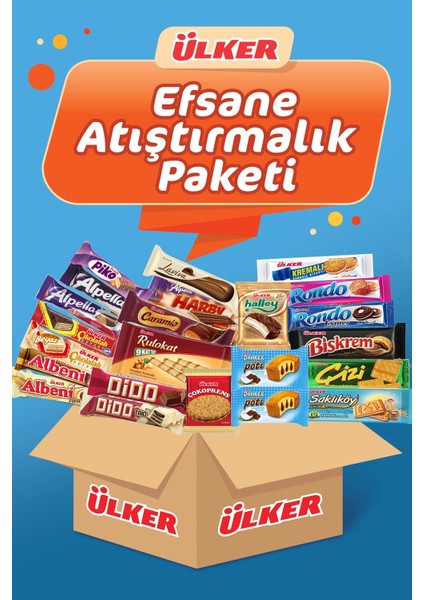 Efsane Atıştırmalık Paketi No:23 Parça . Tohumlu Kalem Hediyeli