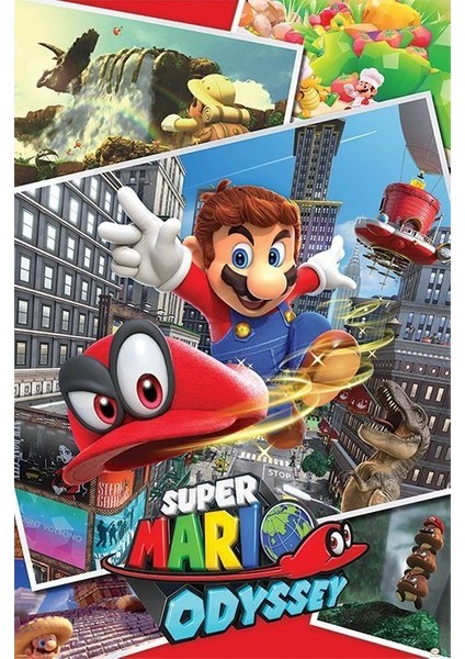 Maxi Poster Super Mario Odyssey Collage
