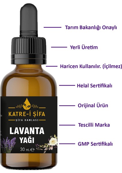 Katre-i Şifa Lavanta Yağı - 30 ml