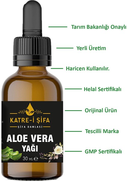 Katre-i Şifa Aloe Vera Yağı - 30 ml