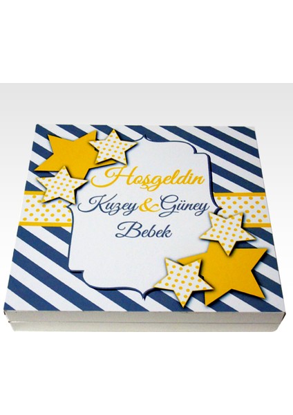 Erkek Yeni Doğan Çikolata Kutusu