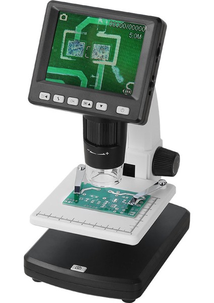 5mp 500X LCD Ekranlı Dijital Stereo Mikroskop 4 GB Sd Kart + Şarj Pili