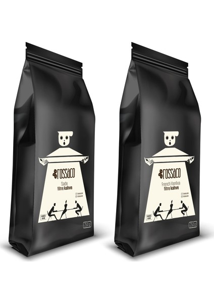 Sade Filtre Kahve 250 gr + French Vanilya Aromalı Filtre Kahve 250 gr