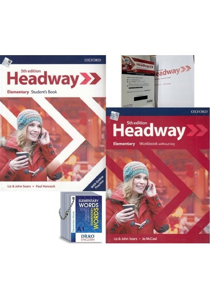 Headway 5th Edition Elementary Kodlu Set & Pre-Intermediate Words (Kelime Kartı A2)