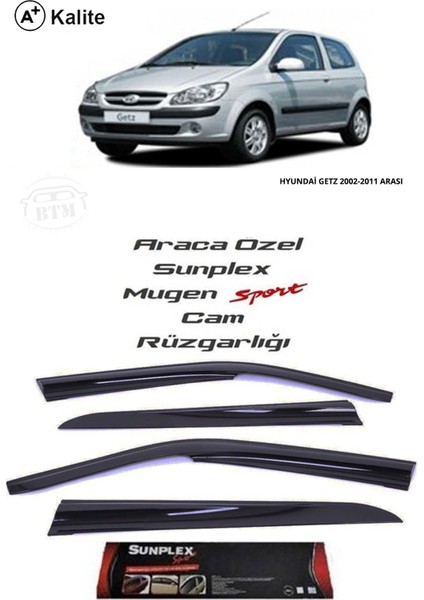 Sunplex Hyundai Getz Cam Rüzgarlığı Sunplex Marka Mugen 4'lü fiyatları