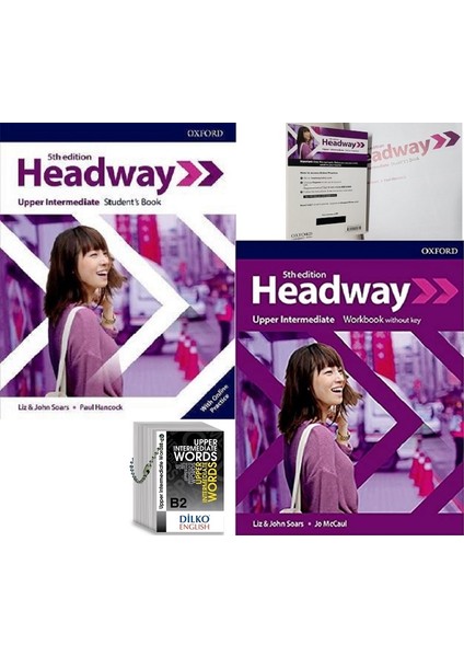 Headway 5th Edition Upper-Intermediate Kodlu Set & Upper-Intermediate Words (Kelime Kartı B2)
