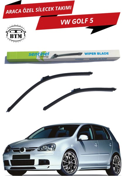 Vw Golf 5 Sentinel Araca Özel Ön Silecek Takımı Sağ ve Sol