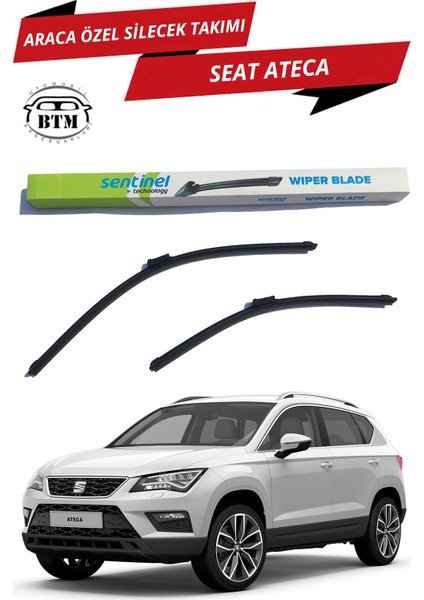 Seat Ateca Sentinel Araca Özel Ön Silecek Takımı Sağ ve Sol