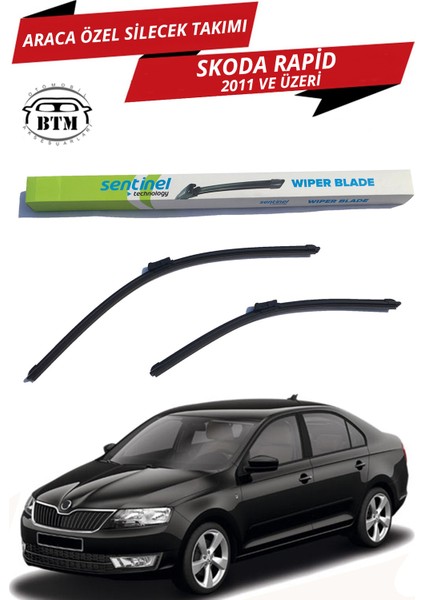 Skoda Rapid Sentinel Araca Özel Silecek Takımı Sağ ve Sol