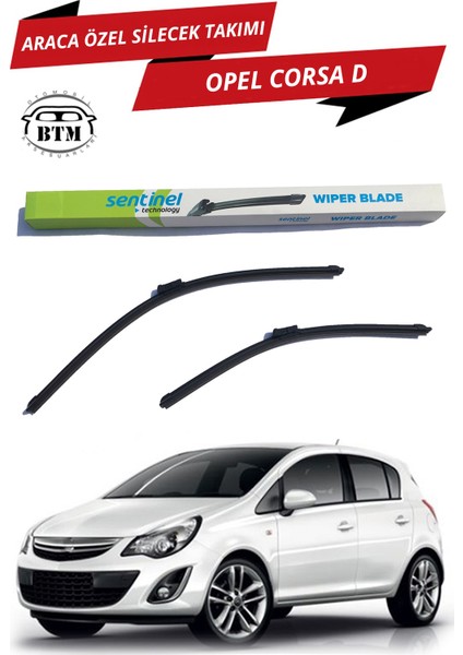 Opel Corsa D Sentinel Araca Özel Ön Silecek Takımı Sağ ve Sol