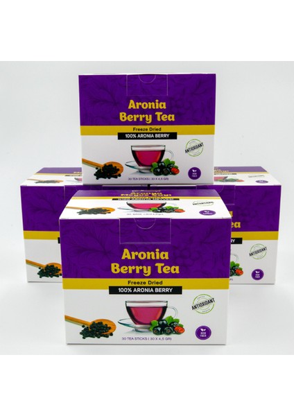 Aroniamax Aronya (Aronia) Meyve Çayı - 120 Günlük Kullanım / 4 Paket