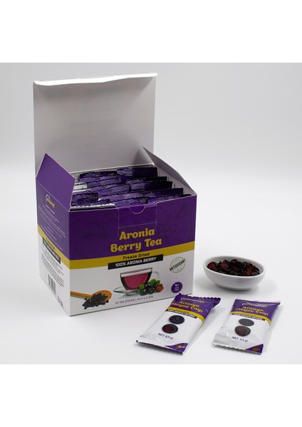 Aroniamax Aronya (Aronia) Meyve Çayı - 120 Günlük Kullanım / 4 Paket